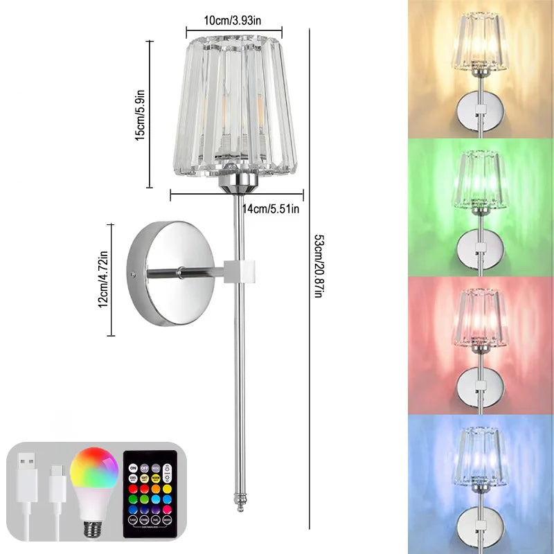 LED RGB Rechargeable Wall Lamp - TradixPro