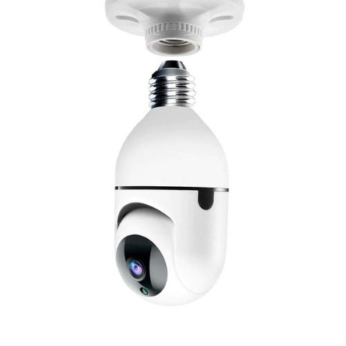 Light Bulb Security Camera 360° – WiFi Smart Home Surveillance - TradixPro