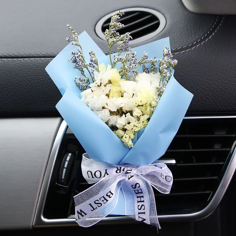 Luxury Dried Flower Car Vent Clip Diffuser (Natural & Long-Lasting Interior Decor) - TradixPro