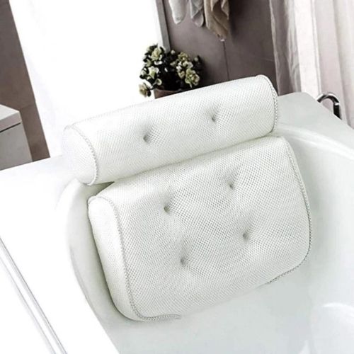 Luxury Non-Slip Bathtub Pillow (Ergonomic Head & Neck Support for Home Spa) - TradixPro