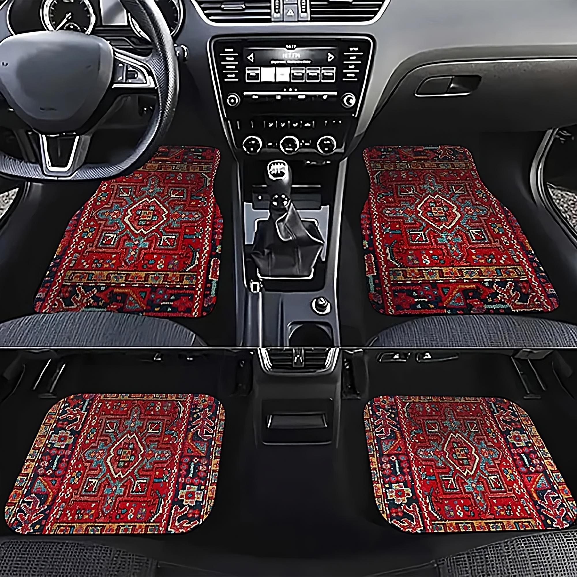 Luxury Persian Rug Design Car Mat Set (Ultimate Interior Elegance Upgrade) - TradixPro