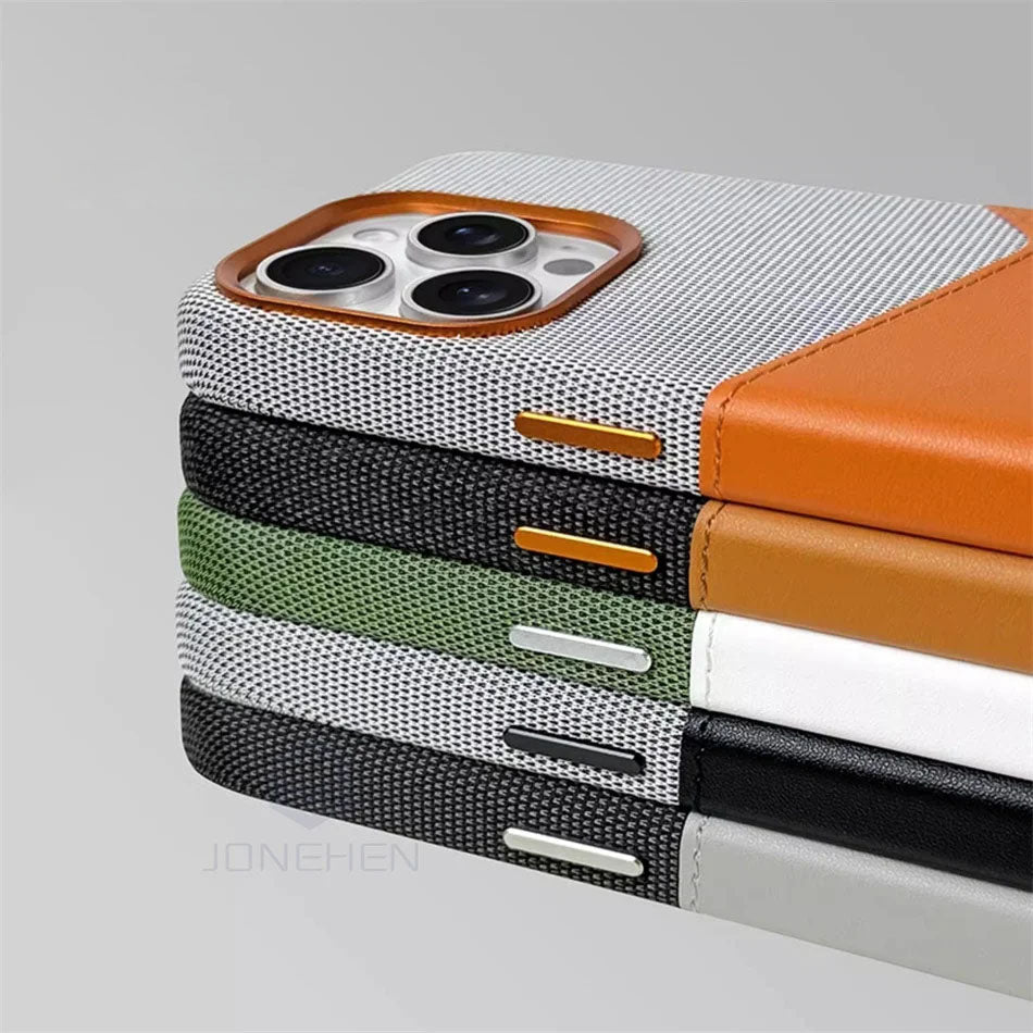Magnetic Leather Card Holder Case for iPhone - TradixPro