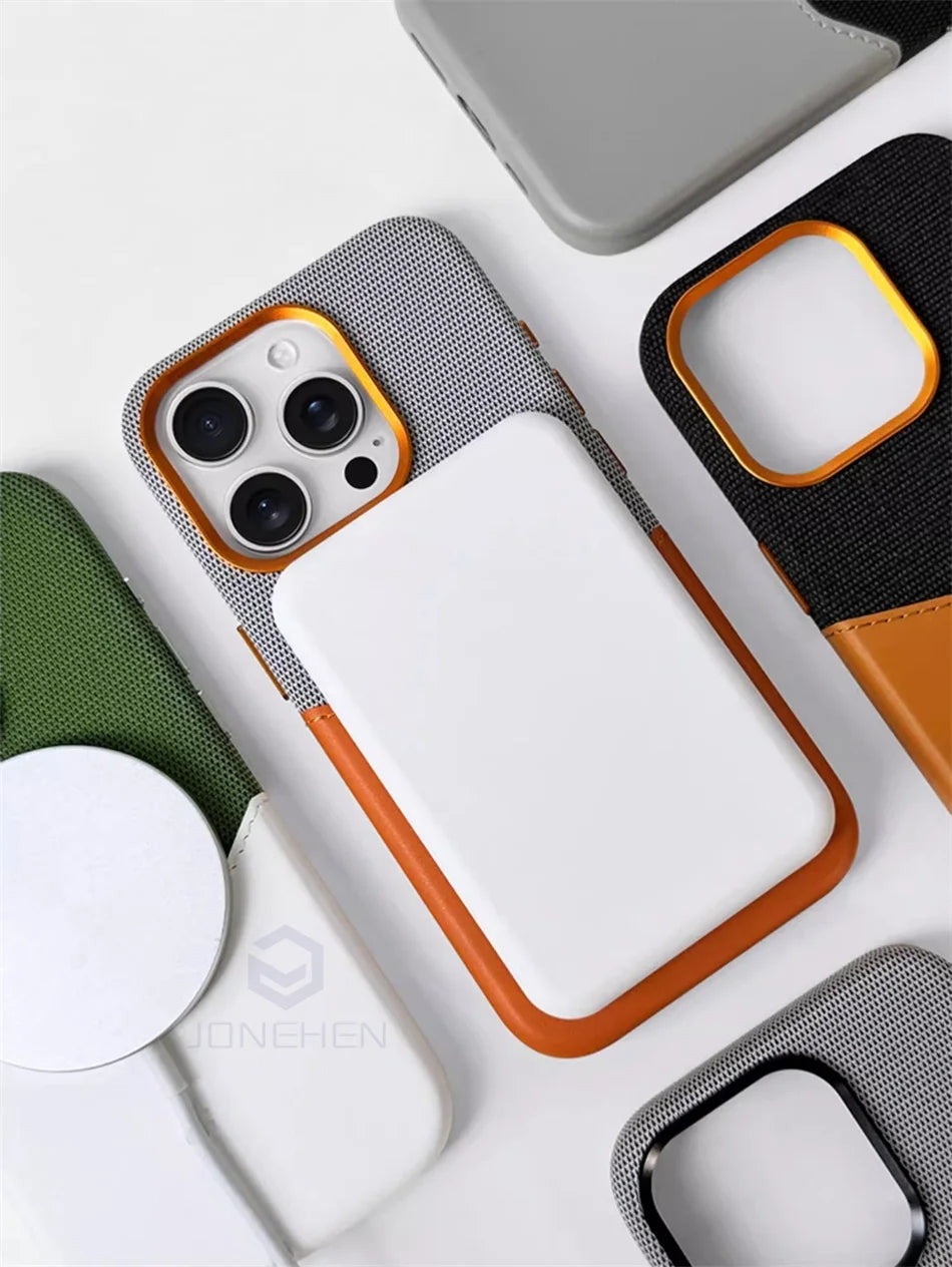 Magnetic Leather Card Holder Case for iPhone - TradixPro