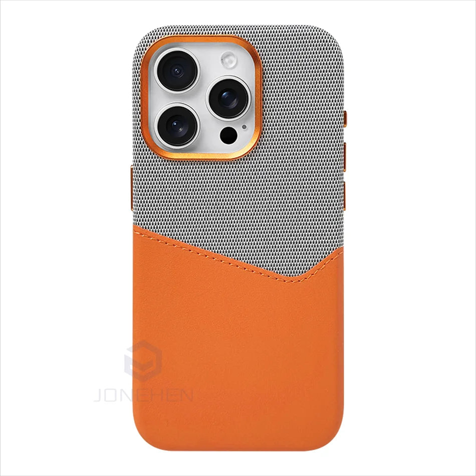 Magnetic Leather Card Holder Case for iPhone - TradixPro