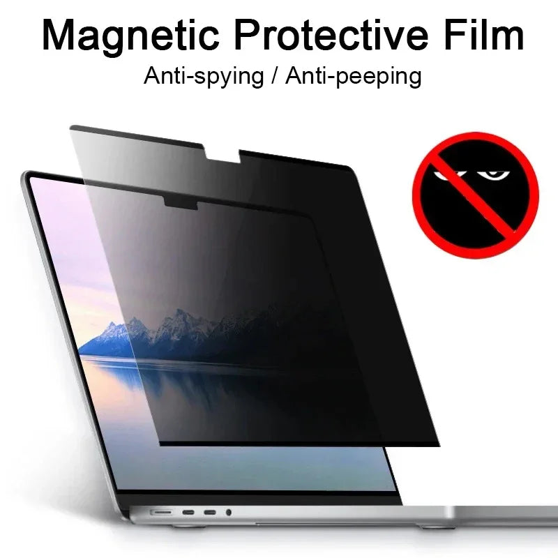 Magnetic Privacy Screen Protector for MacBook Air & Pro - Anti-Glare Filter - TradixPro
