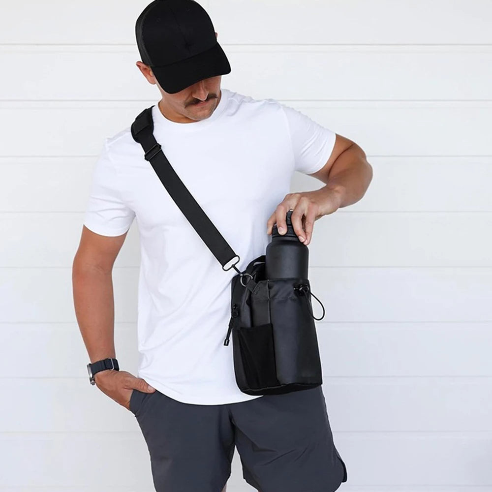 Magnetic Water Bottle Holder - Strong Grip for Gym Equipment - TradixPro