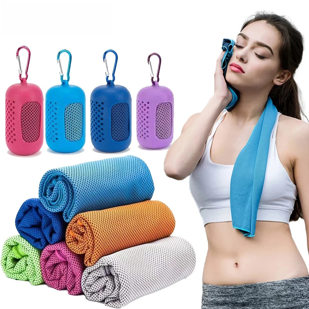 Microfiber Cooling Towel - Quick-Dry Sports Ice Towel for Gym & Outdoor Activities - TradixPro