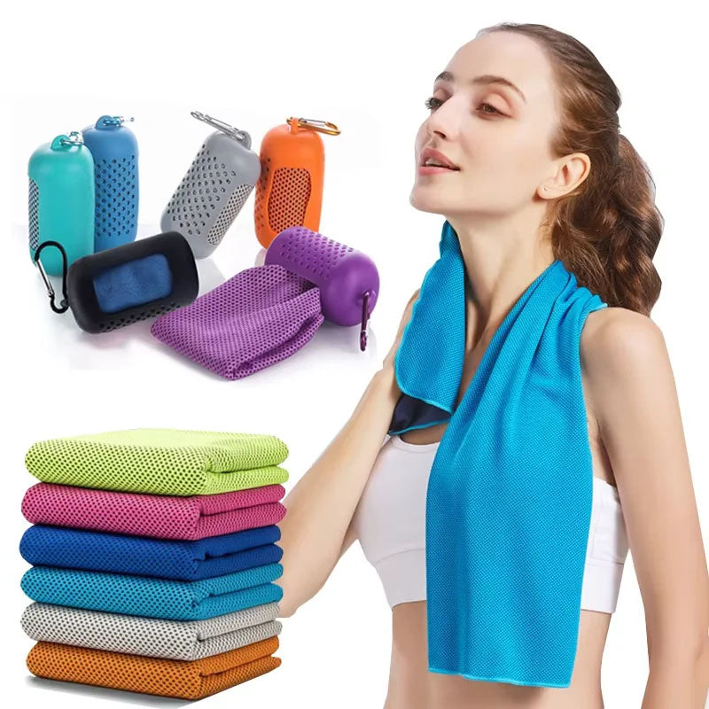 Microfiber Cooling Towel - Quick-Dry Sports Ice Towel for Gym & Outdoor Activities - TradixPro