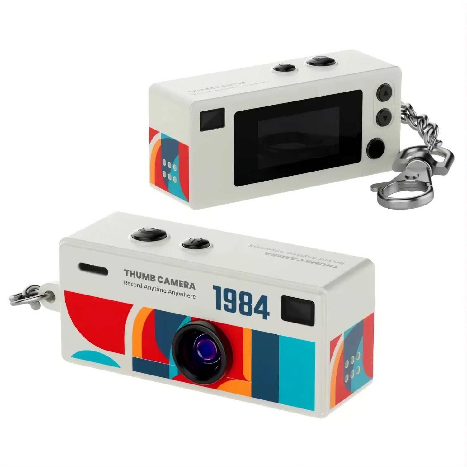 Mini Keychain Thumb Camera 1080P HD - Wide-Angle Retro Pocket Camera - TradixPro