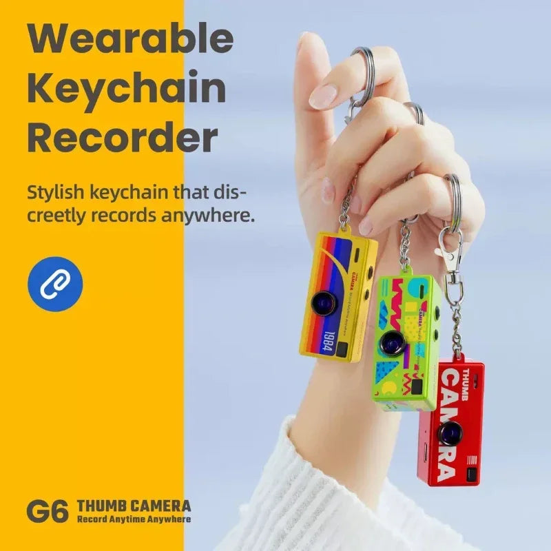 Mini Keychain Thumb Camera 1080P HD - Wide-Angle Retro Pocket Camera - TradixPro