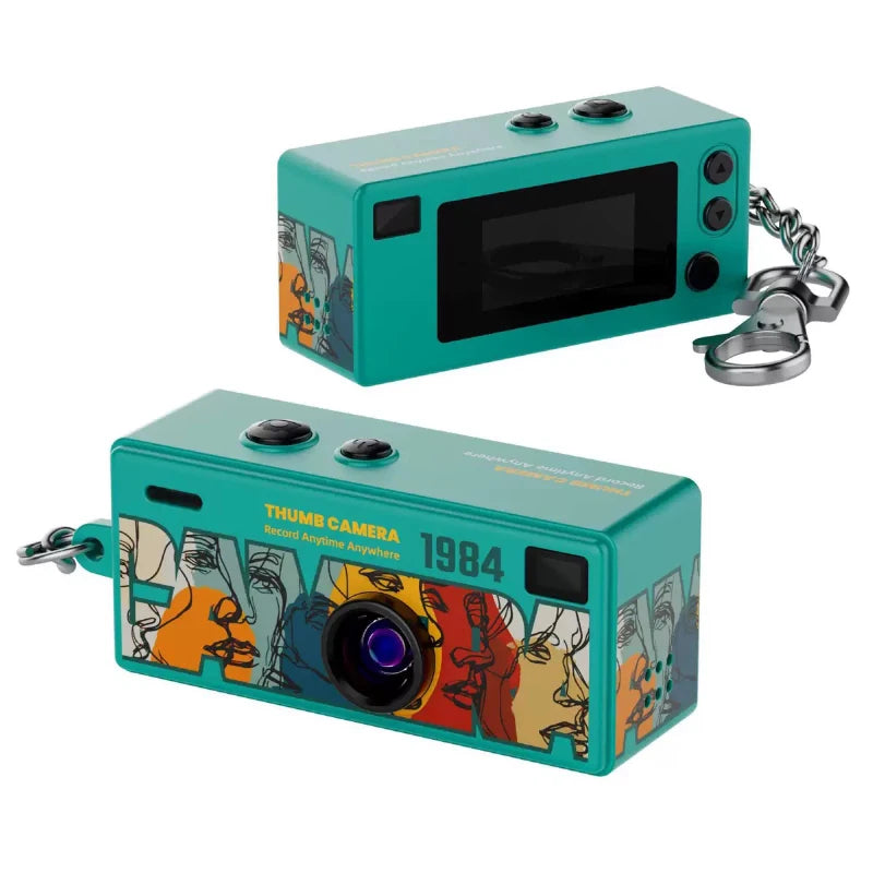 Mini Keychain Thumb Camera 1080P HD - Wide-Angle Retro Pocket Camera - TradixPro