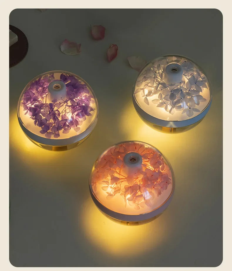Mini USB Flower Design Humidifier (Quiet Desktop Air Quality & Night Light) - TradixPro