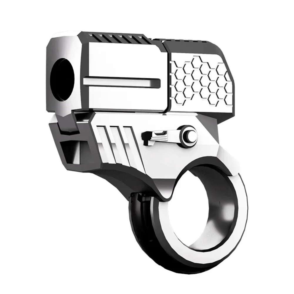 Miniature Mechanical Fidget Toy - Metal Ring Desk Toy for Focus & Fidgeting - TradixPro