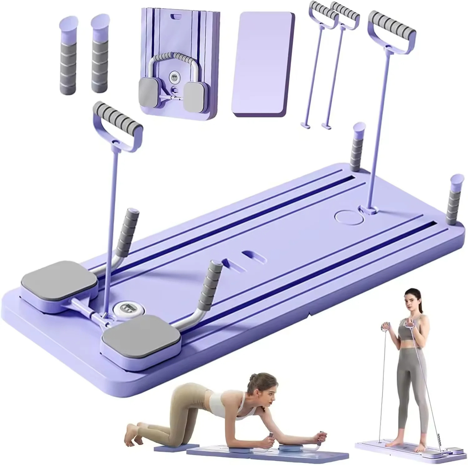 Multifunctional Abdominal Board - Foldable Core Trainer with Resistance Bands - TradixPro