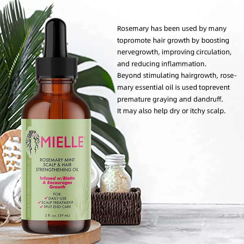 Natural Rosemary Hair Growth & Thickening Oil (Therapeutic Anti-Hair Loss Formula) - TradixPro