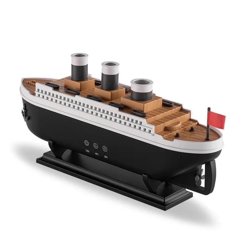 Novelty Titanic Ship Humidifier - Fog Effect Diffuser & Decorative Night Light - TradixPro