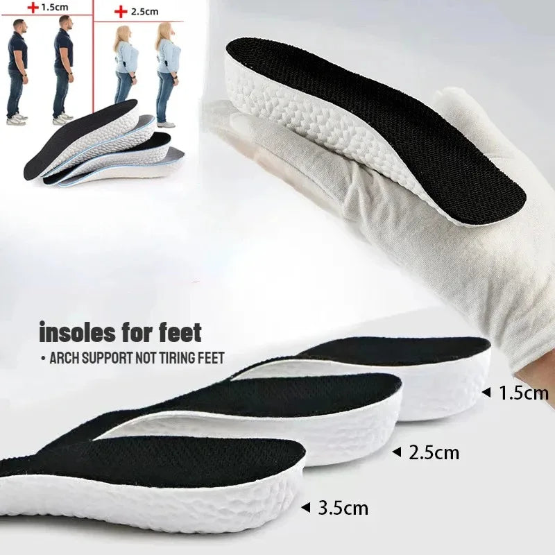 Orthopedic Height Increase Insoles - Arch Support for Plantar Fasciitis & Flat Feet - TradixPro