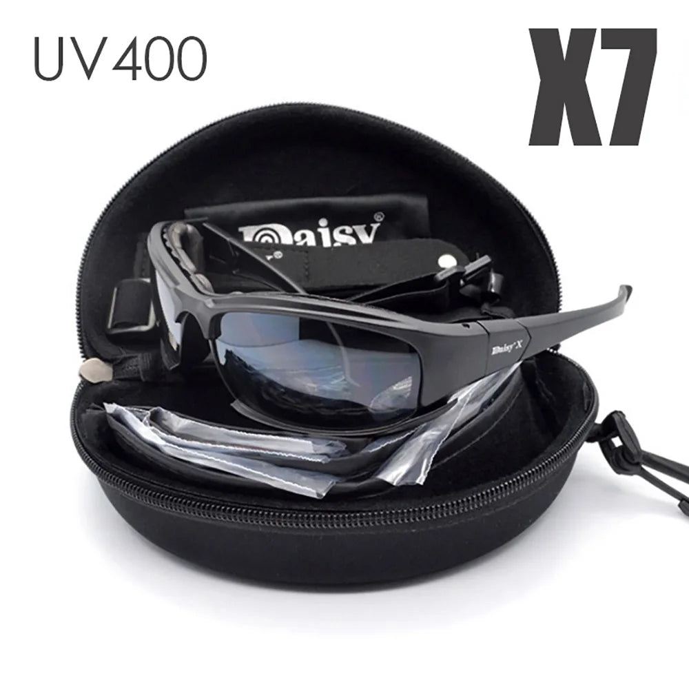 Photochromic Tactical Sunglasses - Polarized UV400 Outdoor Sport Goggles - TradixPro