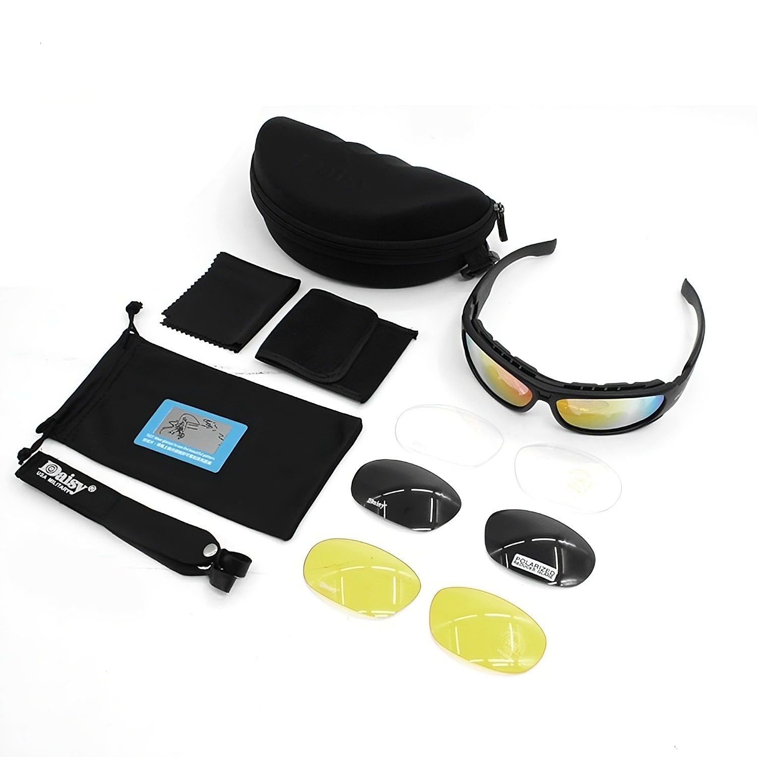 Photochromic Tactical Sunglasses - Polarized UV400 Outdoor Sport Goggles - TradixPro
