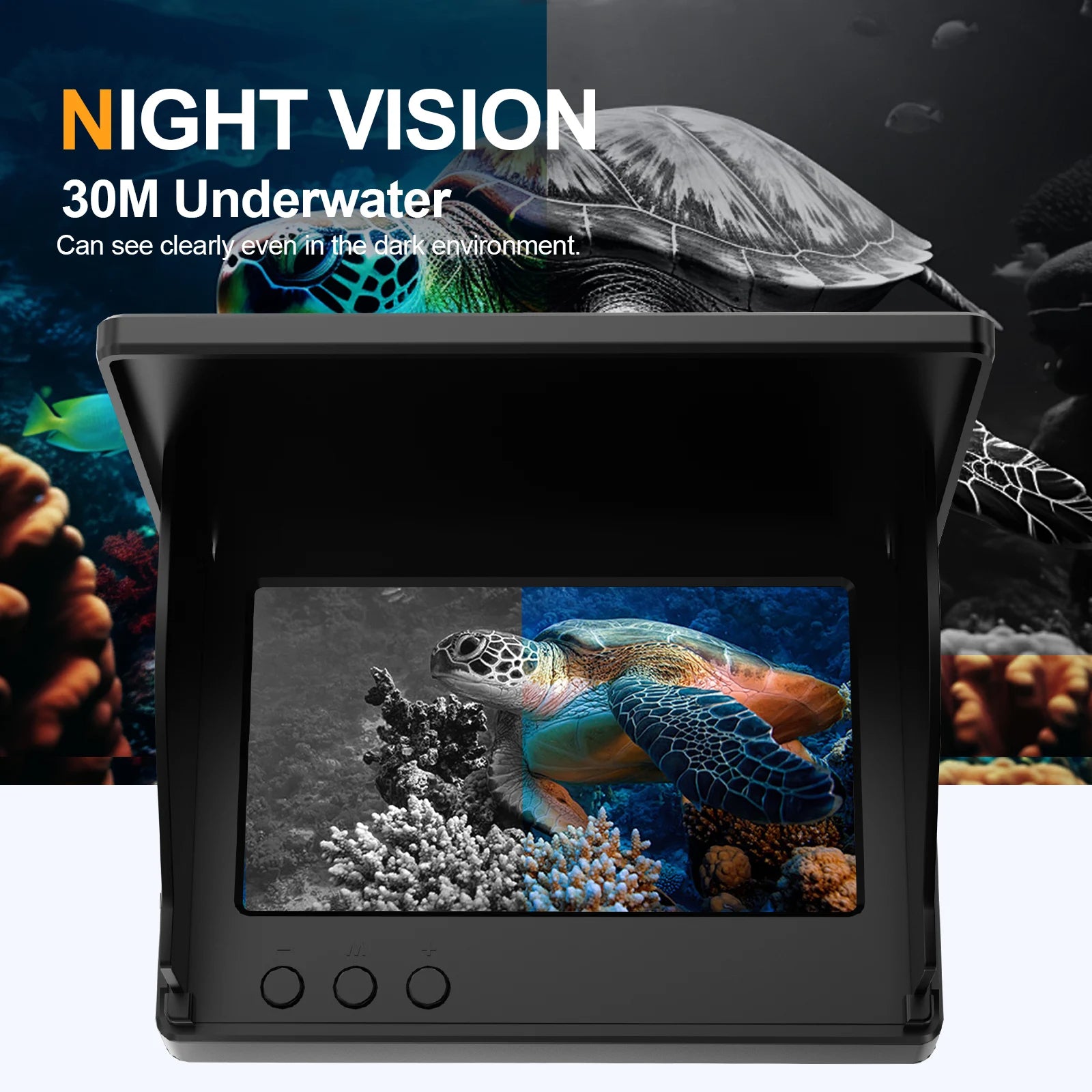 Portable 4.3 LCD Fish Finder with 1080P Underwater Camera - Night Vision - TradixPro