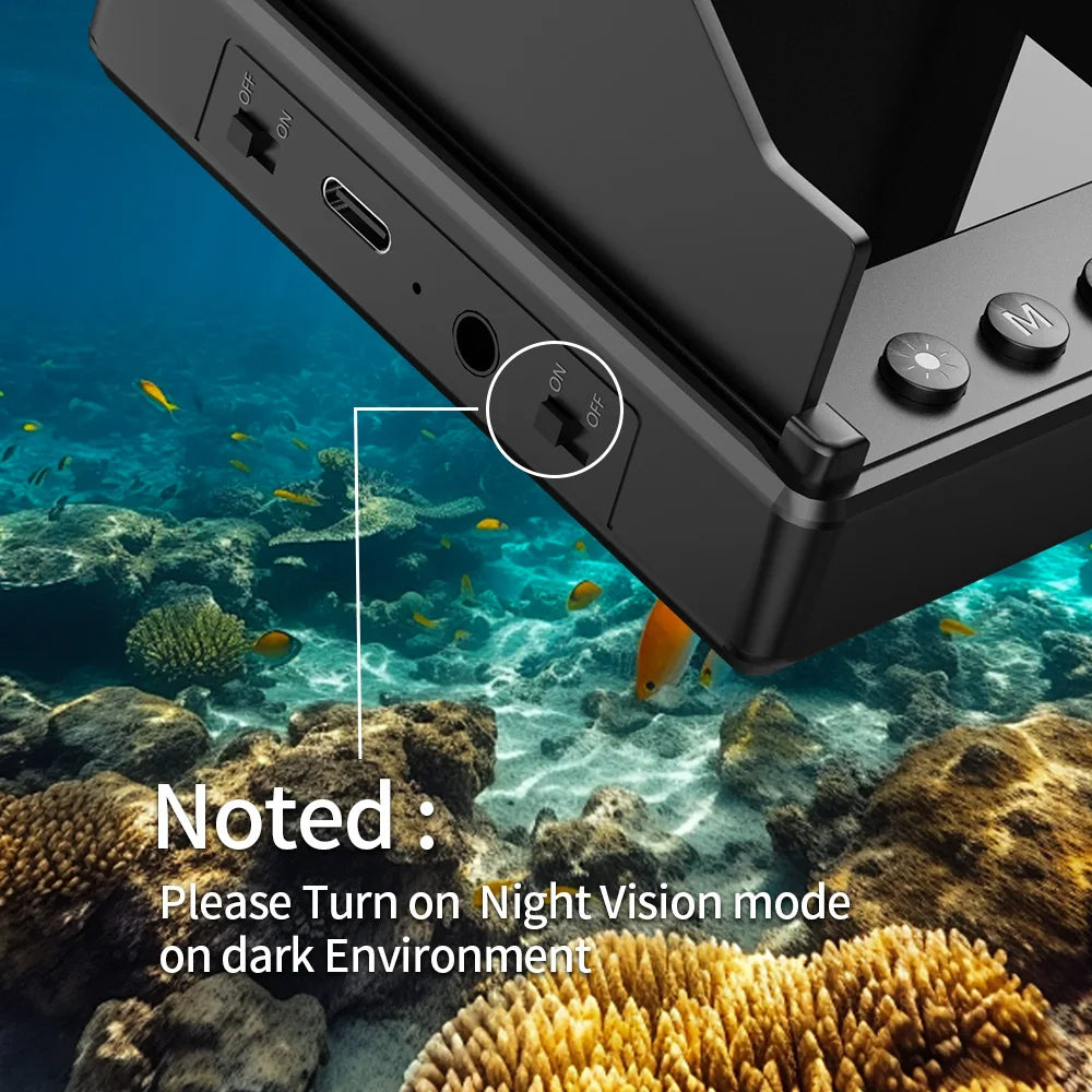 Portable 4.3 LCD Fish Finder with 1080P Underwater Camera - Night Vision - TradixPro