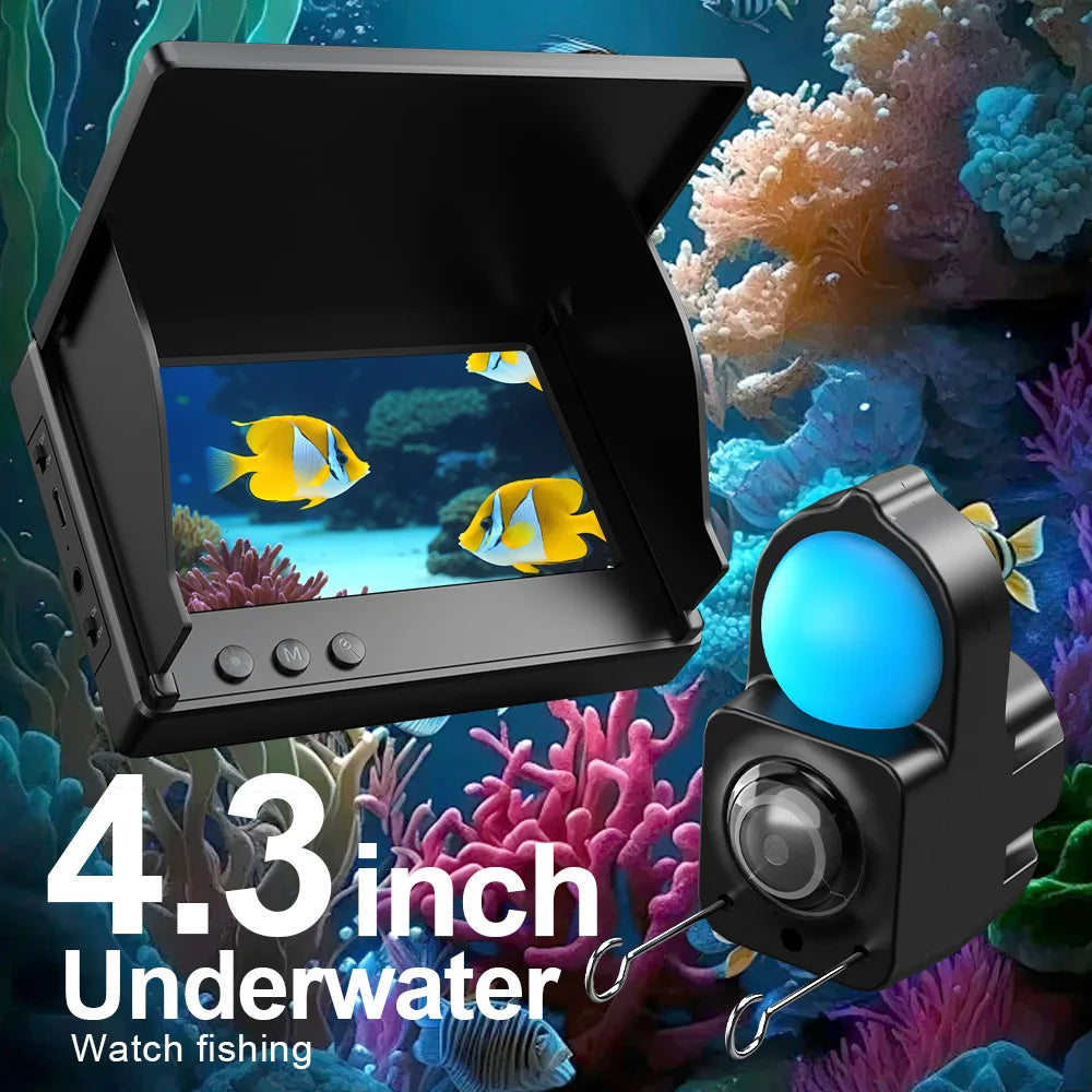 Portable 4.3 LCD Fish Finder with 1080P Underwater Camera - Night Vision - TradixPro