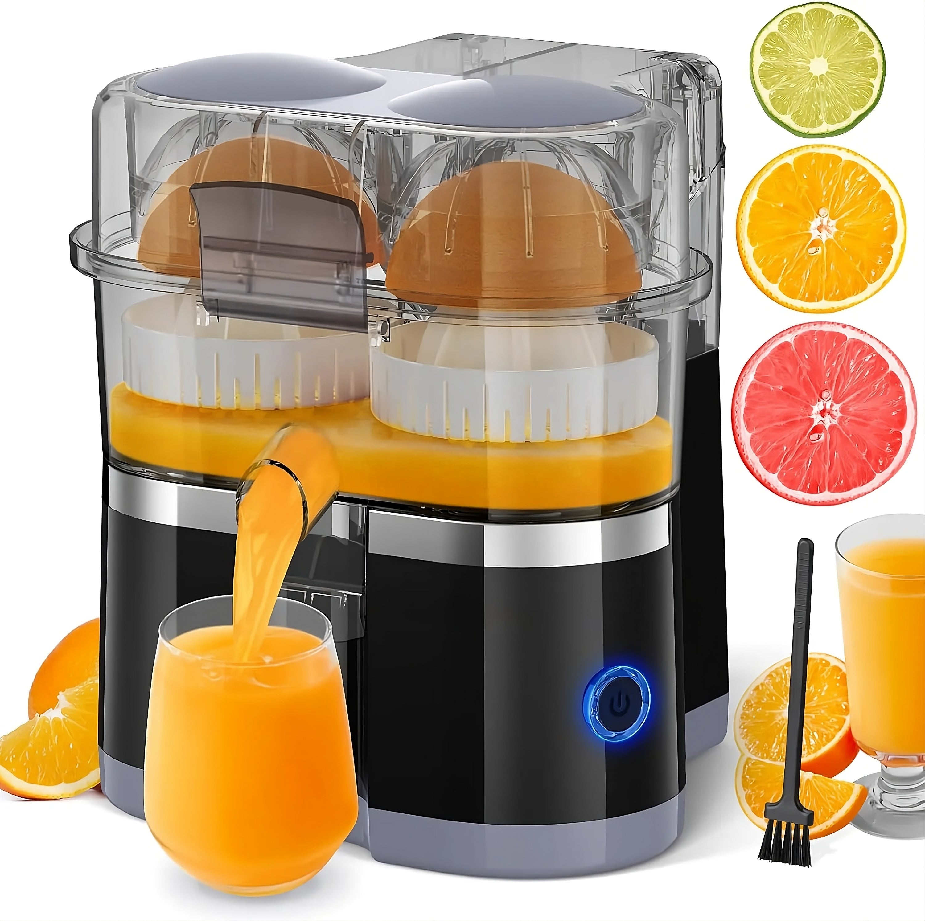 Portable Dual Head Electric Citrus Juicer - 100W Fast Juice Extractor - TradixPro