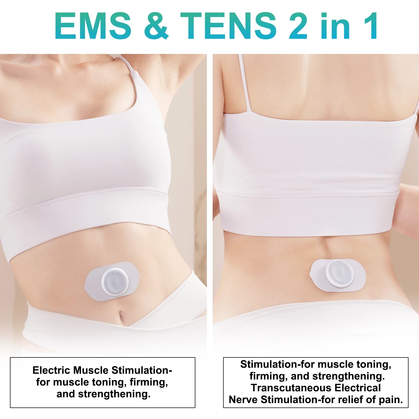 Portable EMS TENS Massager - 16 Modes Wireless Muscle Stimulator & Pain Relief - TradixPro