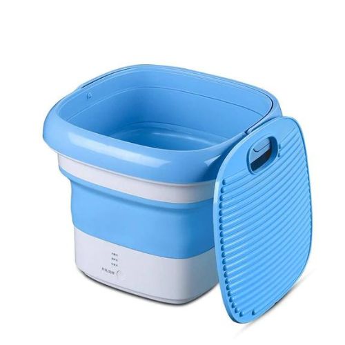 Portable Folding Washing Machine - Mini Washer for Travel, Camping & Dorms - TradixPro