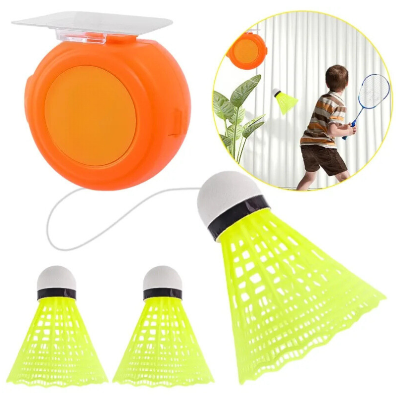 Portable Solo Badminton Trainer (Professional Equipment for Skill & Reaction Speed) - TradixPro