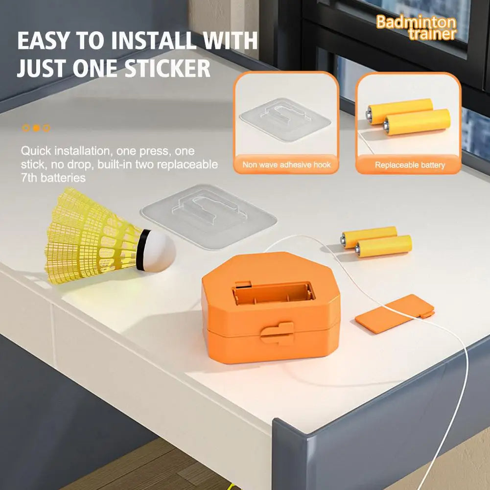 Portable Solo Badminton Trainer (Professional Equipment for Skill & Reaction Speed) - TradixPro