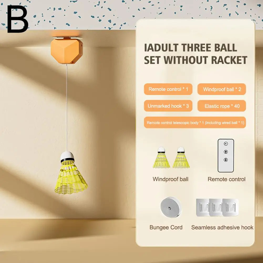 Portable Solo Badminton Trainer (Professional Equipment for Skill & Reaction Speed) - TradixPro