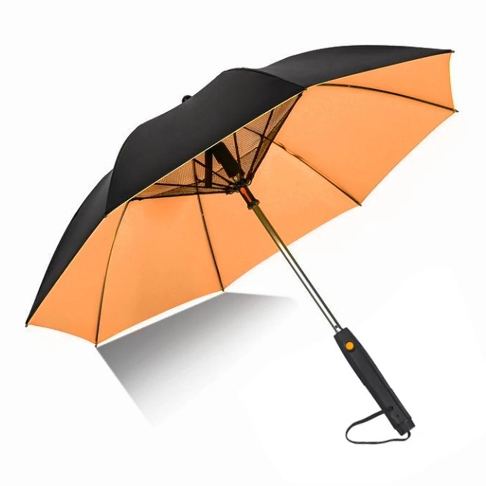 Portable Umbrella with Fan & Misting System - UV Protection | Battery-Powered Cooling - TradixPro
