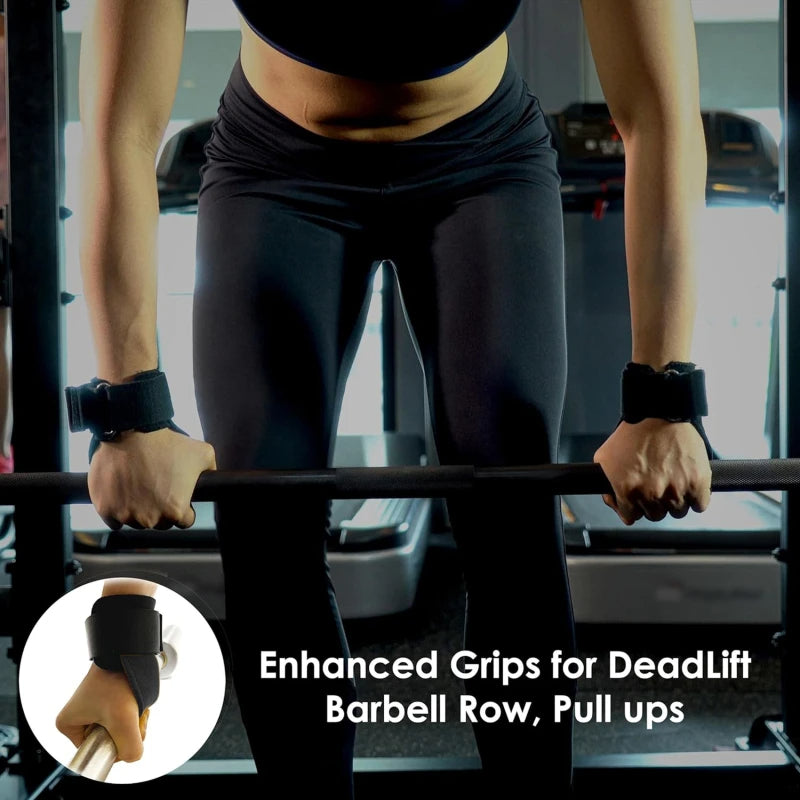 Power Grip Straps for Strength Training - Adjustable Non-Slip Wrist Support - TradixPro