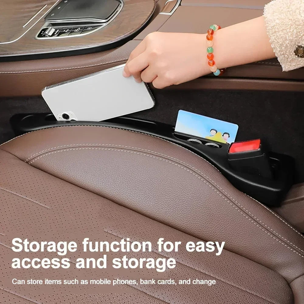 Premium Car Seat Gap Filler & Organizer (Instant Storage and Safety) - TradixPro