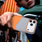 Premium Hybrid Leather Fabric Case for iPhone (Luxurious Texture & Slim Protection) - TradixPro