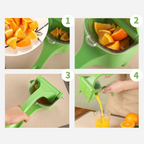 Premium Manual Citrus Juicer - Stainless Steel Hand Press Squeezer - TradixPro