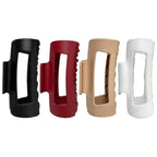 Premium Silicone Hair Claw Clip - Large 4 Inch Non-Breaking Flexible - TradixPro