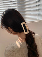 Premium Silicone Hair Claw Clip - Large 4 Inch Non-Breaking Flexible - TradixPro