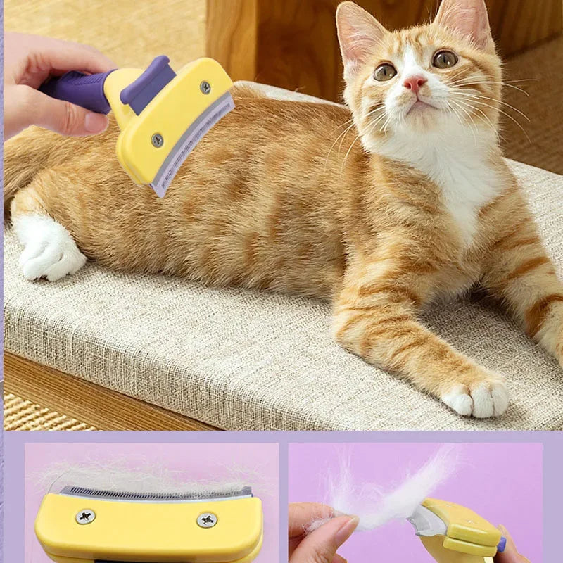 Professional Pet Detangling & Grooming Comb - Mat Removal for Dogs & Cats - TradixPro