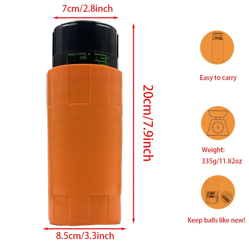 Professional Tennis Ball Pressure Keeper (Maintain Bounce & Extend Ball Lifespan) - TradixPro