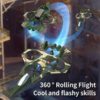 RC Foam Fighter Drone – Remote Control Plane with LED Lights for Kids - TradixPro