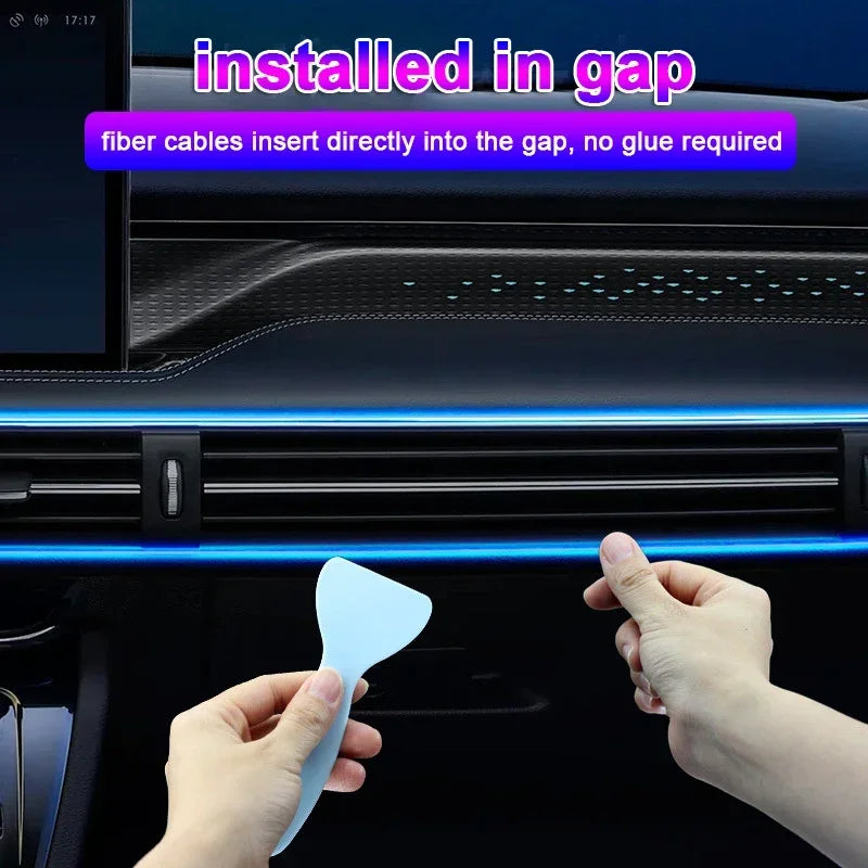 RGB Car Interior LED Light Strip 16M Colors Music Sync App Control - TradixPro