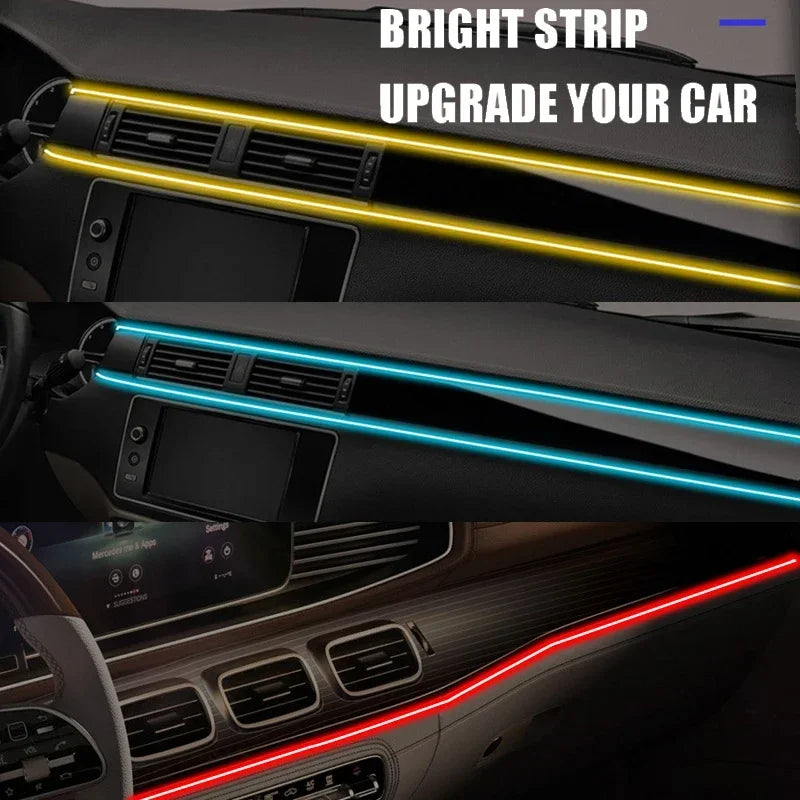 RGB Car Interior LED Light Strip 16M Colors Music Sync App Control - TradixPro