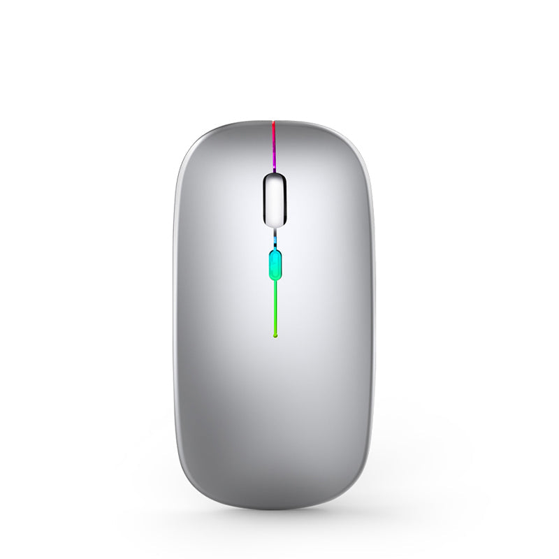 Rechargeable Dual-Mode Wireless Mouse (Bluetooth & 2.4G, RGB Gaming Aesthetic) - TradixPro
