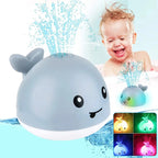 Rechargeable Whale Bath Toy - Light-Up Water Spray | Auto-Sensing Baby Bath Toy - TradixPro