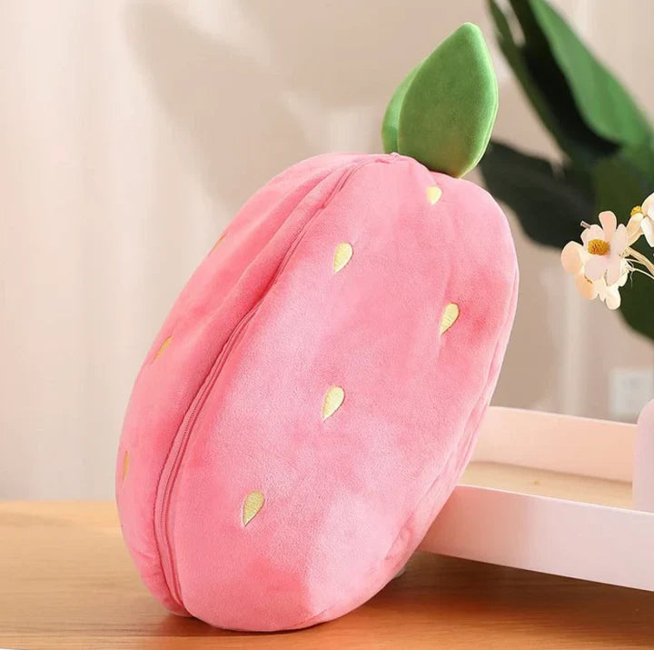 Reversible Plush Bunny - Flip Mood Stuffed Animal Toy for Kids & Adults - TradixPro