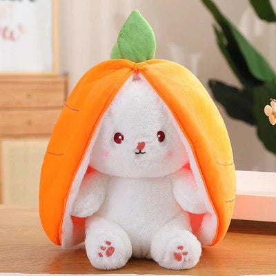 Reversible Plush Bunny - Flip Mood Stuffed Animal Toy for Kids & Adults - TradixPro