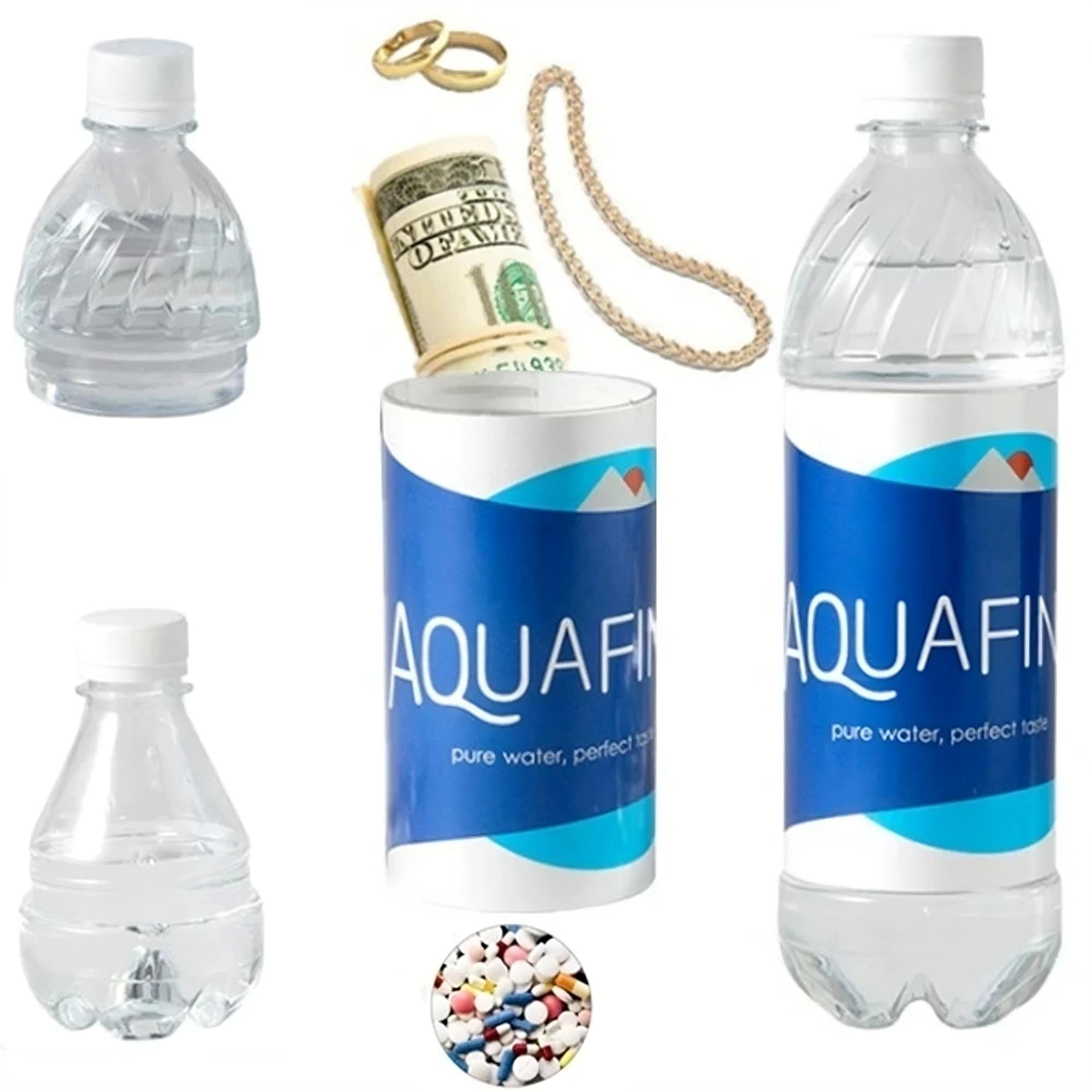 Secret Diversion Safe Water Bottle - Hidden Storage Compartment for Valuables - TradixPro
