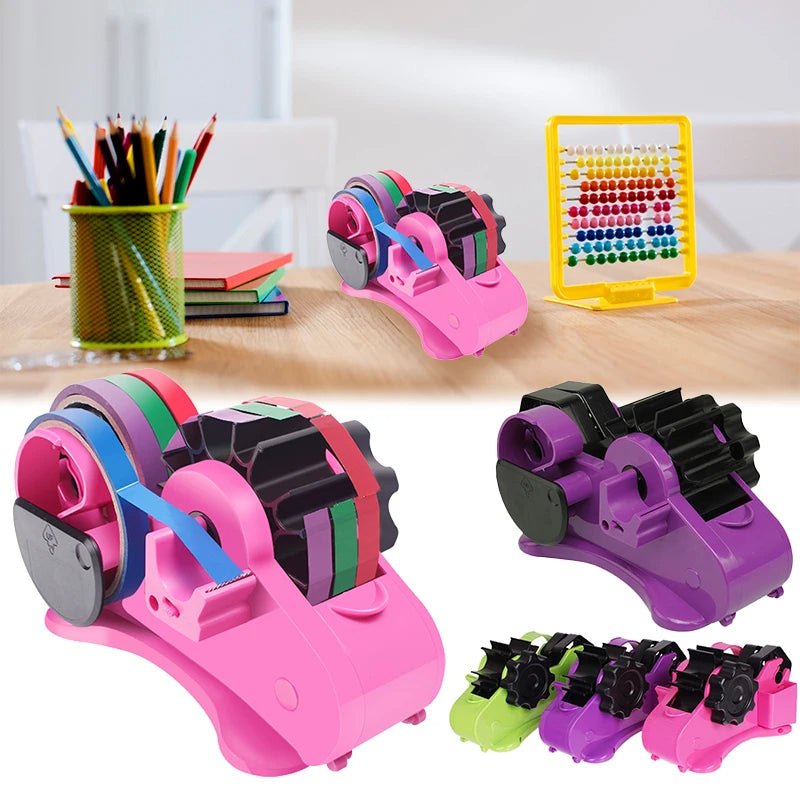 Semi-Automatic Heat Tape Dispenser - Dual Core Gift Wrapping Tool - TradixPro